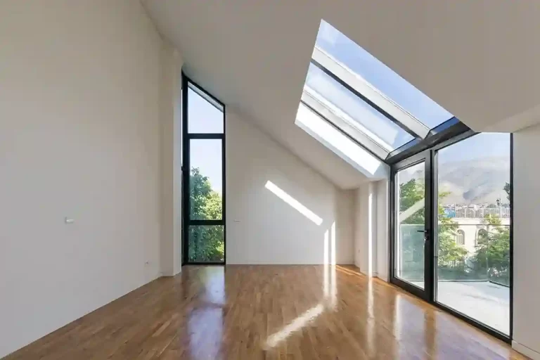 کرتین وال|نرده شیشه ای فریم لس توکار|درب و پنجره های کشویی لیفت|سقف شیشه ای ثابت|ویلای آشیانه|لواسان|اجرا شده توسط گروه مهندسی TSCO